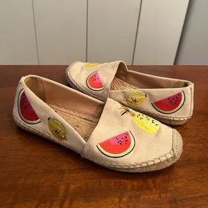 JCrew Fruit Espadrille Loafers - Size 8